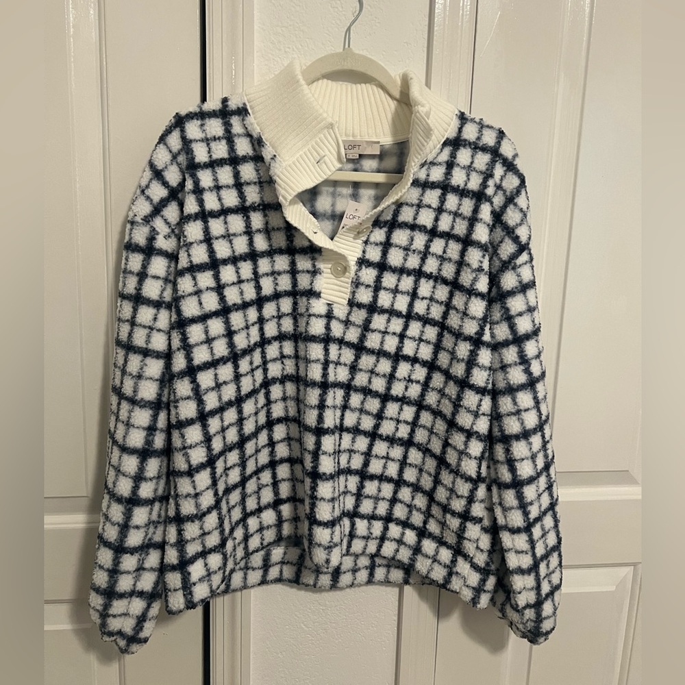 Cozy Checkered Loft Sweater